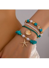 Mint Green Color Shell Turquoise Bracelets