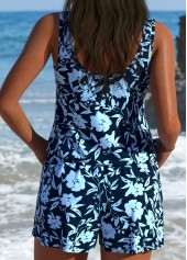 Dusty Blue Tummy Coverage One Piece Swimwear | thumb picture 