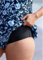 Dusty Blue Tummy Coverage One Piece Swimwear | thumb picture 