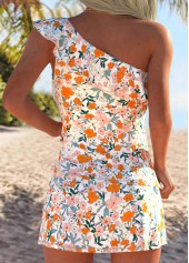 Multi Color Mid Waisted Tummy Coverage Tankini Set | thumb picture 