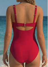 Red Tummy Control One Piece Swimwear | thumb picture 
