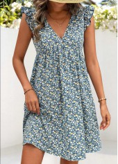 Multi Color Ditsy Floral Print Short Tummy Coverage Dress | thumb picture 