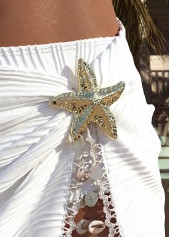 White Mid Waisted Three-piece Bikini Set | thumb picture 