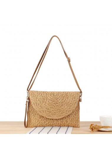 women clothes image of Dark Camel Color Magnetic Shoulder Bag