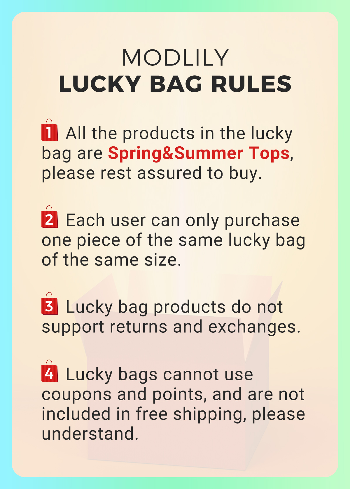 Lucky Bag-Random Color Spring&Summer Top-2 Pieces | picture 