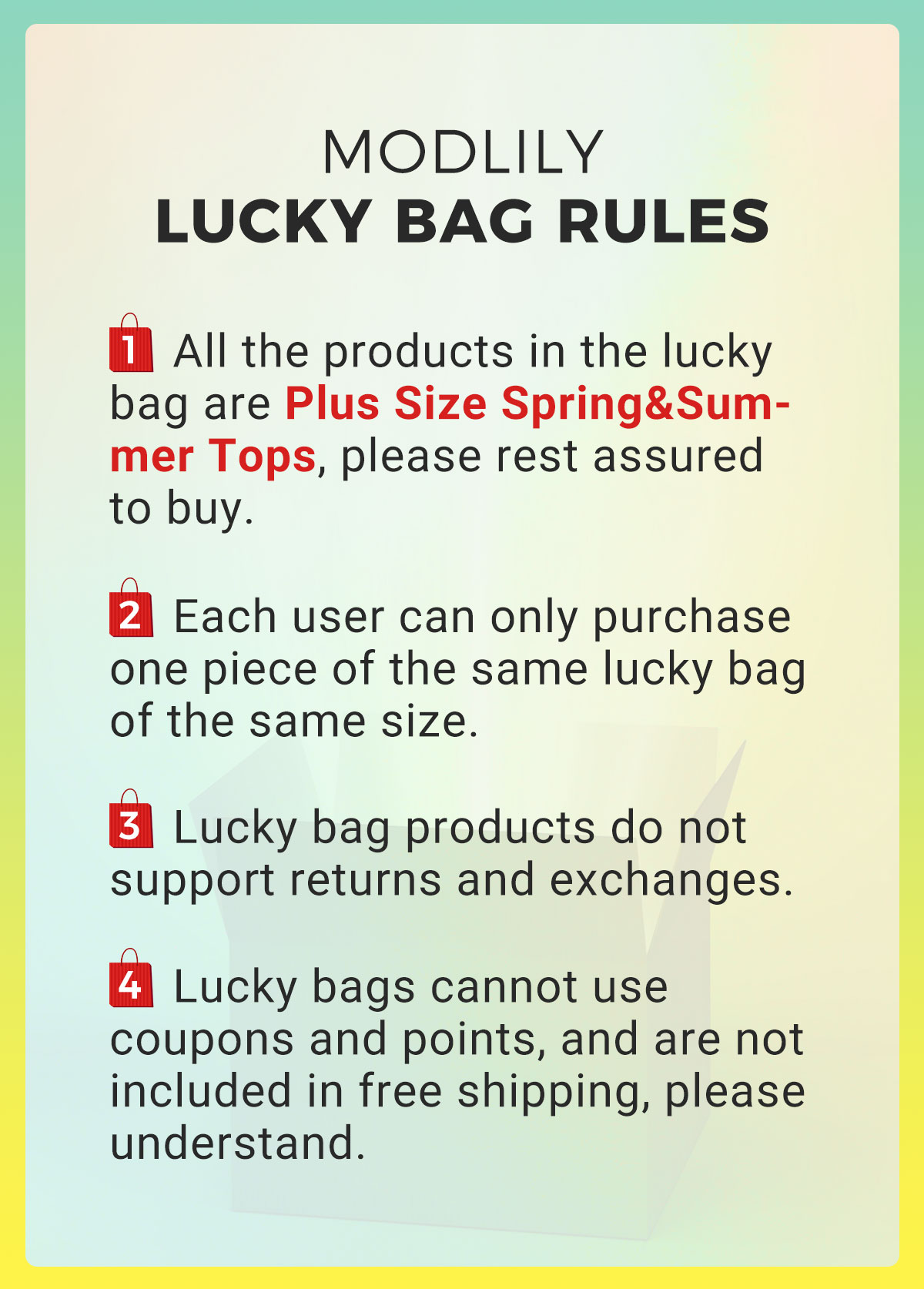 Lucky Bag-Random Color Plus Size Tops-2 Pieces | picture 