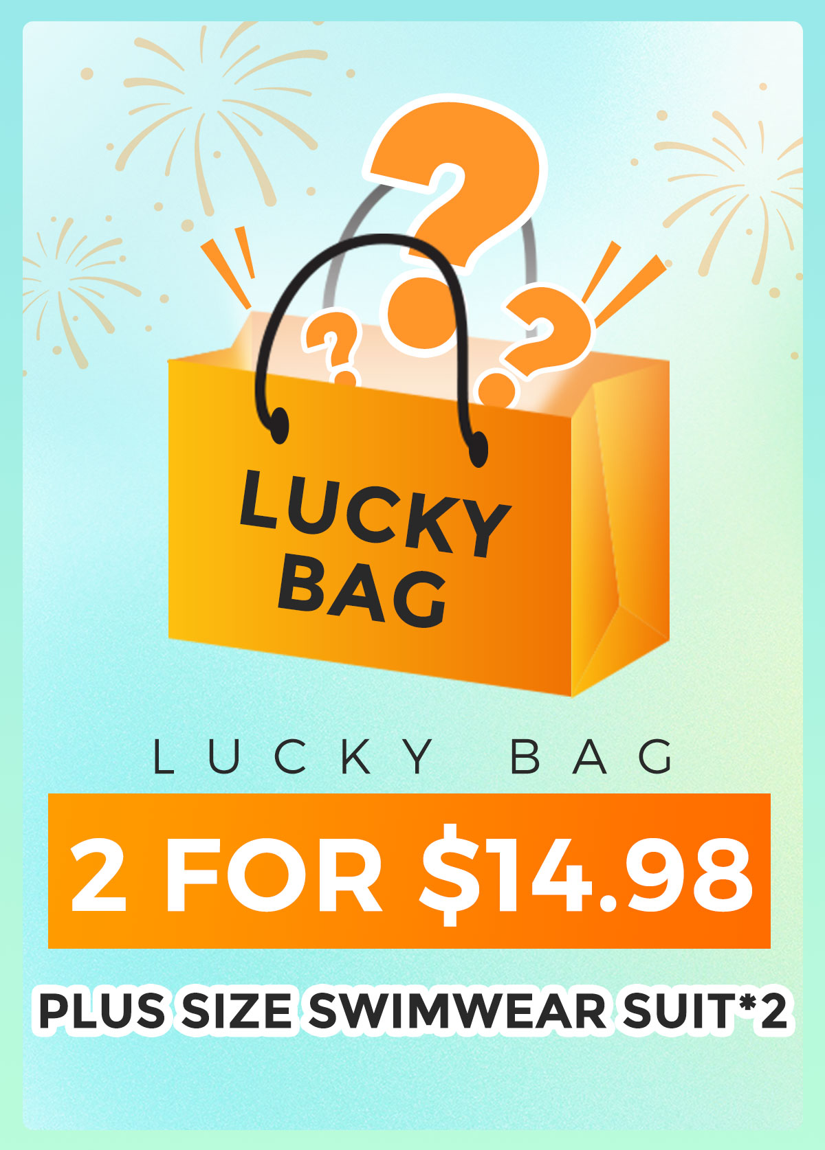 Lucky Bag-Random Color Plus Size Swimwear Sets-2 Pieces | picture 