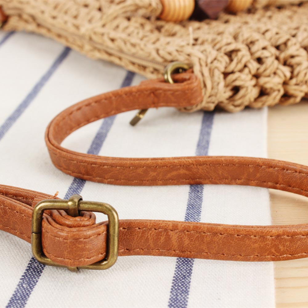 Dark Camel Zip Tassel Crossbody Bag | picture 