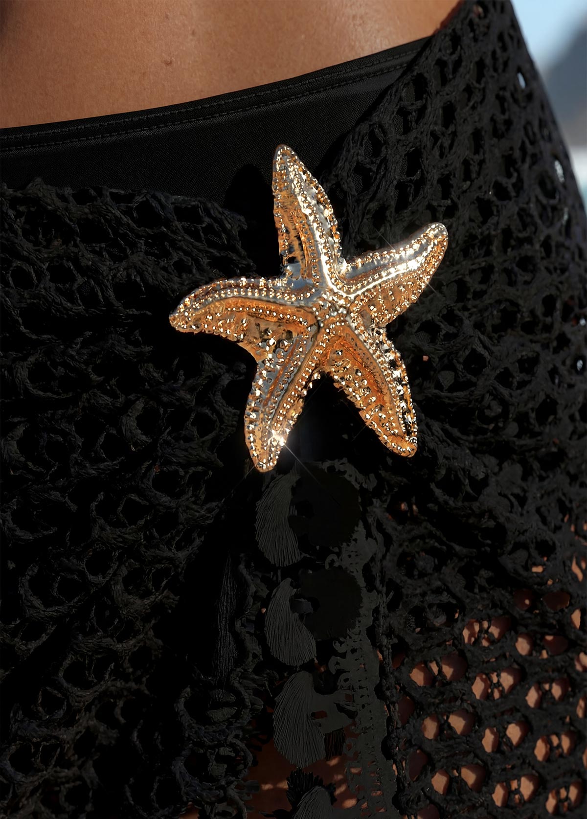 Black Mid Waisted Three-piece Bikini Set | picture 