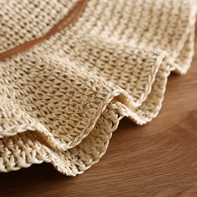 Light Camel Color Wide-brimmed Design Hat | picture 