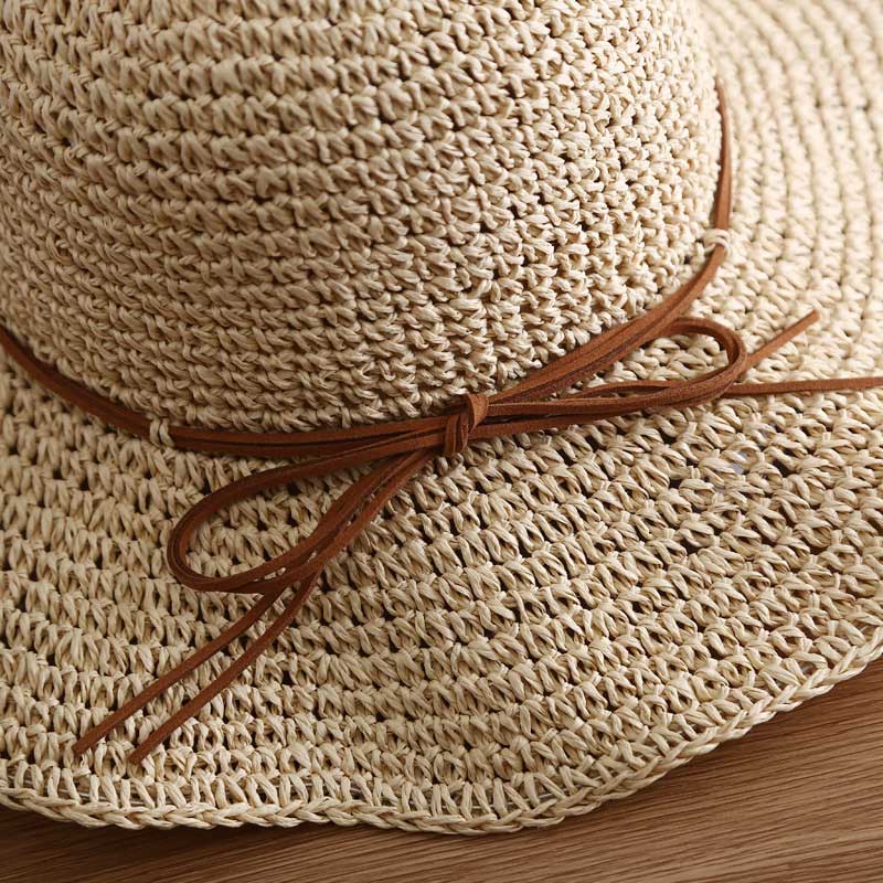 Light Camel Color Wide-brimmed Design Hat | picture 