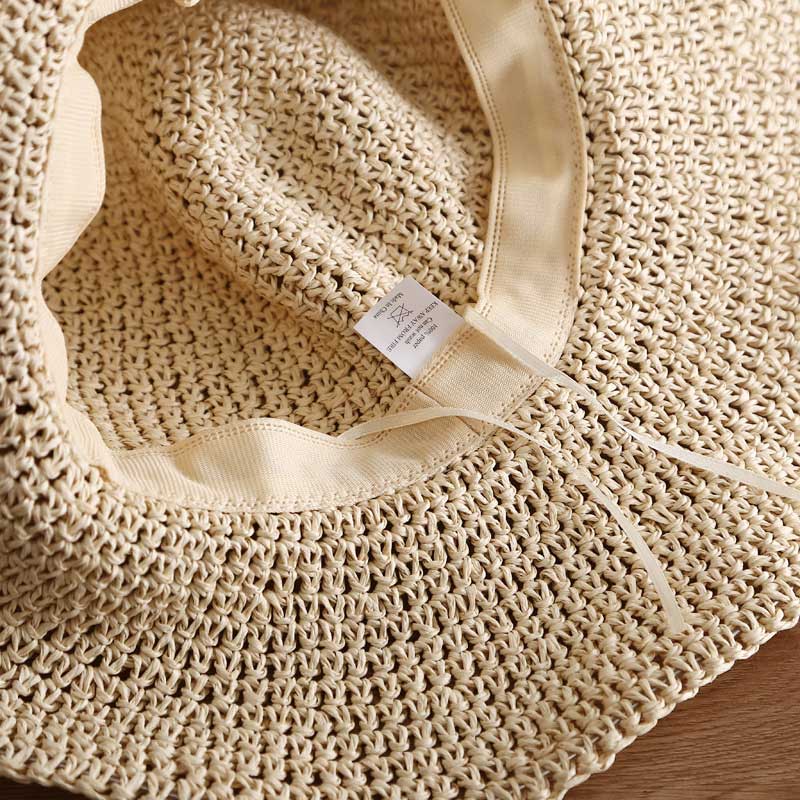 Light Camel Color Wide-brimmed Design Hat | picture 