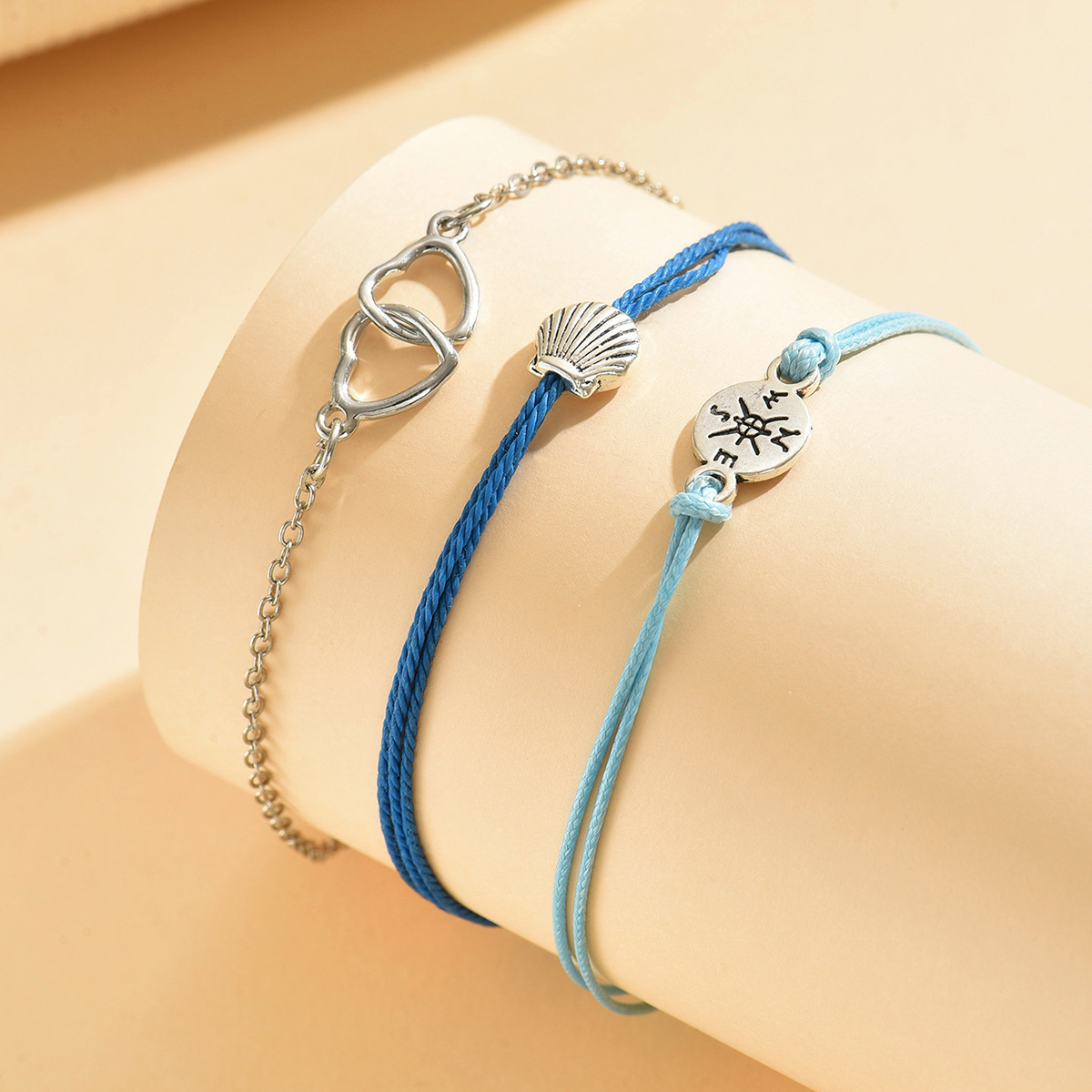 Neon Blue Color Iron Material Anklets | picture 