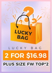 Lucky Bag-Random Color Plus Size Tops-2 Pieces