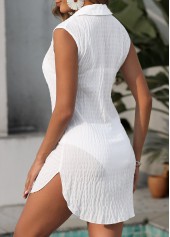 Tummy Coverage Sleeveless White Cover Up | thumb picture 