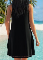 Pocket V Neck Black Cover Up | thumb picture 