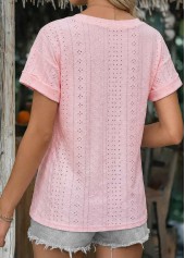 Light Pink Patch Pocket Short Sleeve T Shirt | thumb picture 