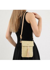 Light Camel Magnetic Tassel Crossbody Bag | thumb picture 