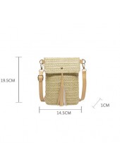 Light Camel Magnetic Tassel Crossbody Bag | thumb picture 