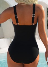 Multi Color Surplice Tie Dye Print One Piece Swimwear | thumb picture 