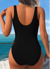 Pull On Tie Dye Print Red One Piece Swimwear | thumb picture 