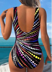 Black Ruched/shirred Dazzle Colorful Print Top and Panty | thumb picture 