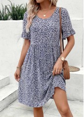 Multi Color Ditsy Floral Print Tummy Coverage Dress | thumb picture 