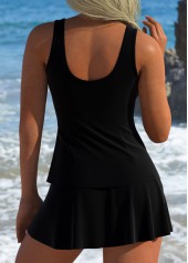 Multi Color Mid Waisted Patchwork Tankini Set | thumb picture 