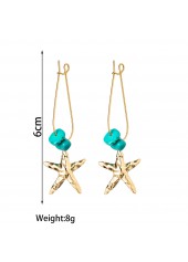 Golden Color Ocean Life Detail Earrings | thumb picture 