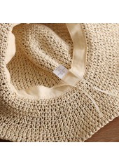 Light Camel Color Wide-brimmed Design Hat | thumb picture 