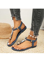 Denim Blue Rubber Toe Post Falt | thumb picture 