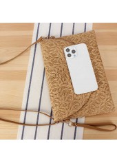 Dark Camel Color Magnetic Shoulder Bag | thumb picture 