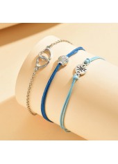 Neon Blue Color Iron Material Anklets | thumb picture 