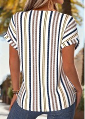 Multi Color Polka Dot Tummy Coverage T Shirt | thumb picture 