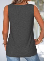 Multi Color American Flag Print Tie Sleeveless Tank Top | thumb picture 