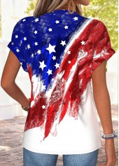 American Flag Multi Color Short Sleeve T Shirt | thumb picture 