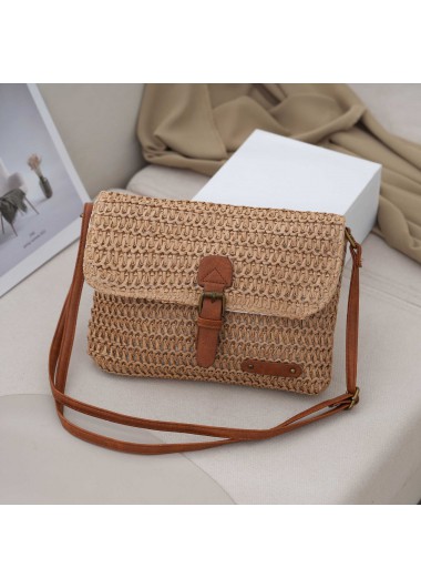 women clothes image of Dark Coffee Color Magnetic Crossbody Bag
