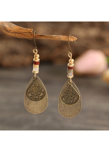 women clothes image of Silver Color Round Alloy Detail Earrings