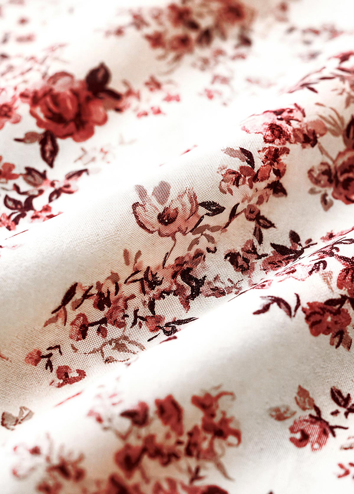 White Floral Print A Line Elastic Waist Maxi Skirt | picture 