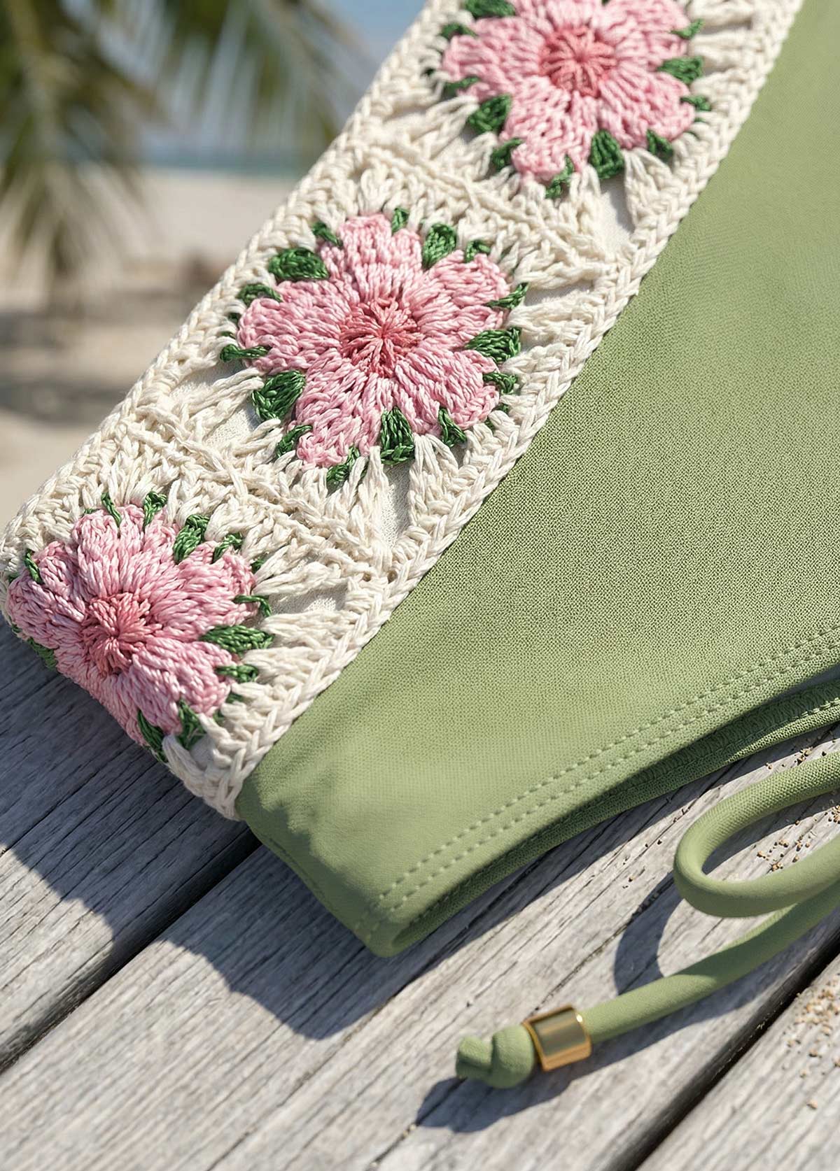 Sage Green Mid Waisted Bikini Set | picture 