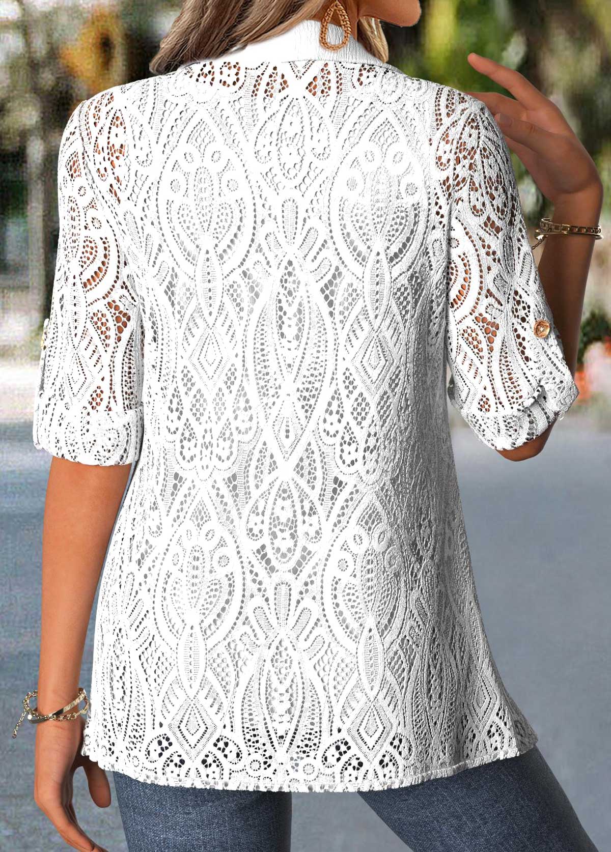 Raw White Tummy Coverage Cardigan and Tank Top | picture 