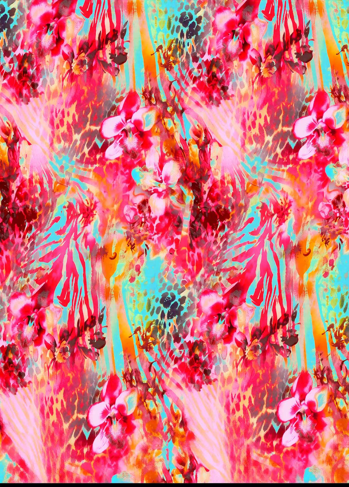 Pink Layered Leopard One Piece Swimdress | picture 