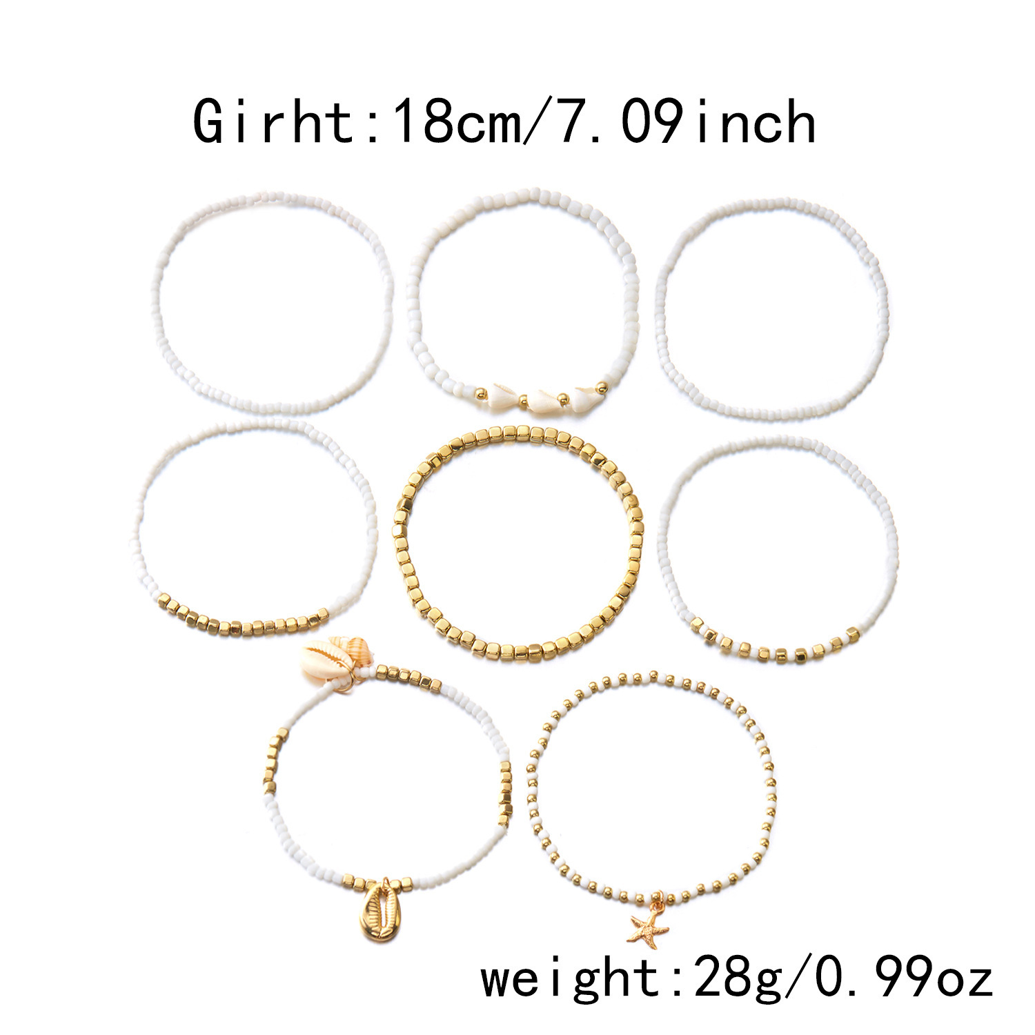 Golden Color Round Alloy Detail Anklets | picture 