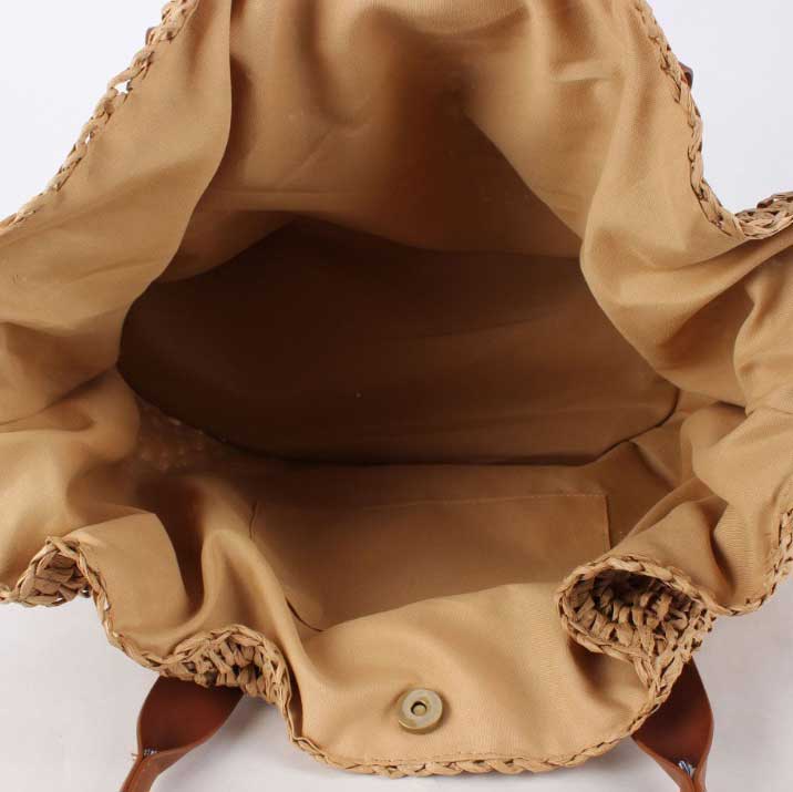 Dark Camel Color Drawstring Hand Bag | picture 