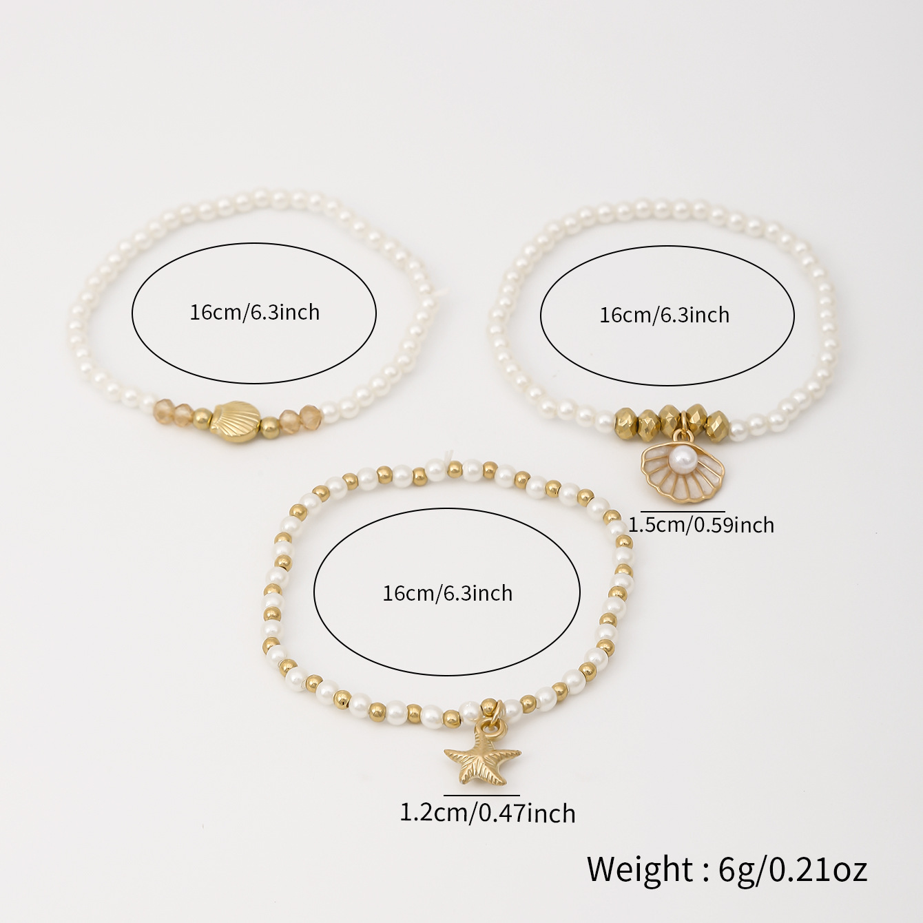 Golden Color Round Alloy Detail Bracelets | picture 