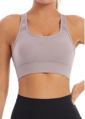 Dusty Purple Square Neck Sports Bra