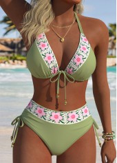 Sage Green Mid Waisted Bikini Set | thumb picture 