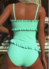 Mint Green Mid Waisted Frill Tankini Set | thumb picture 