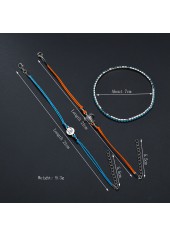 Mint Green Turtle Alloy Anklet Set | thumb picture 