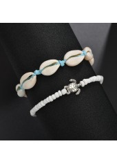 Mint Green Turtle Alloy Detail Anklets | thumb picture 